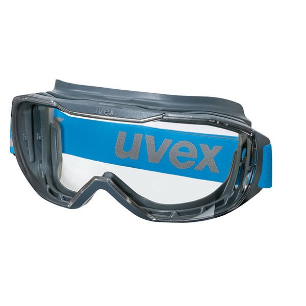 Safety goggles with headband and unlimited field of vision for firefighters