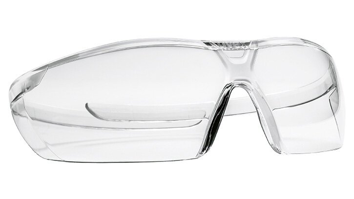 sustainable safety glasses with frameless lens design