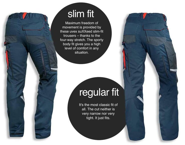 slim fit or regular: everybody finds his perfect fit with these trousers