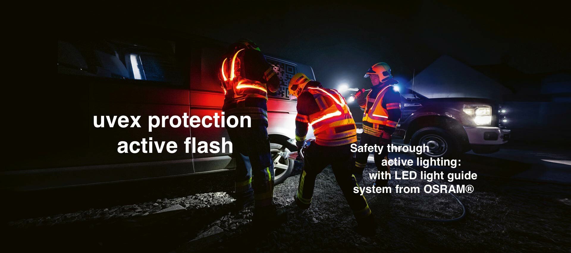 safety through active lighting for firefighting